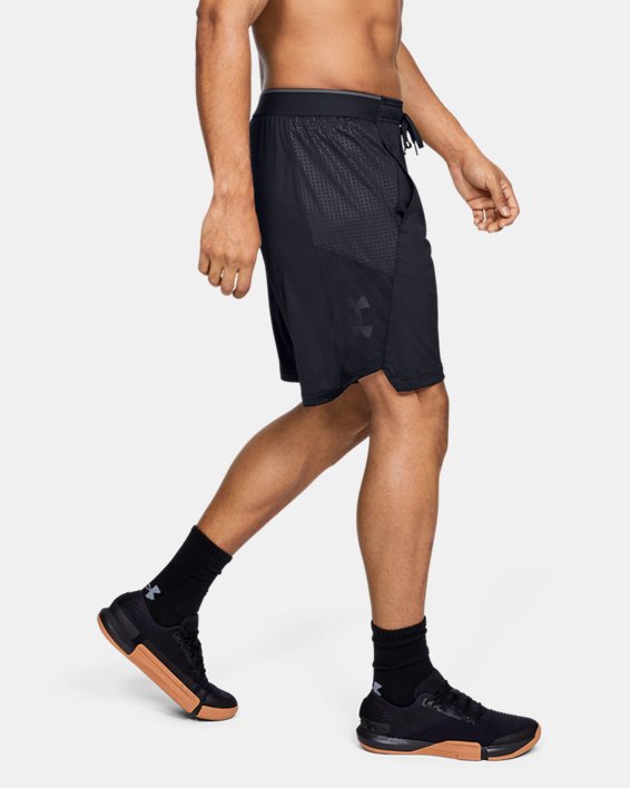 Men's UA MK-1 Emboss Shorts in Black image number 2
